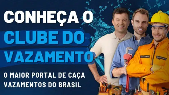 Capa do vídeo do Clube do Vazamento sobre caça vazamento profissional no Brasil